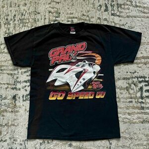 Speed Racer Grand Prix T Shirt (youth XL, Black Red white Go Speed Go‎ Manga)